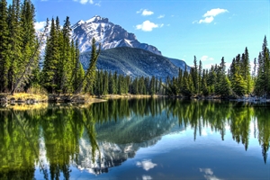 A serene lake in Canada